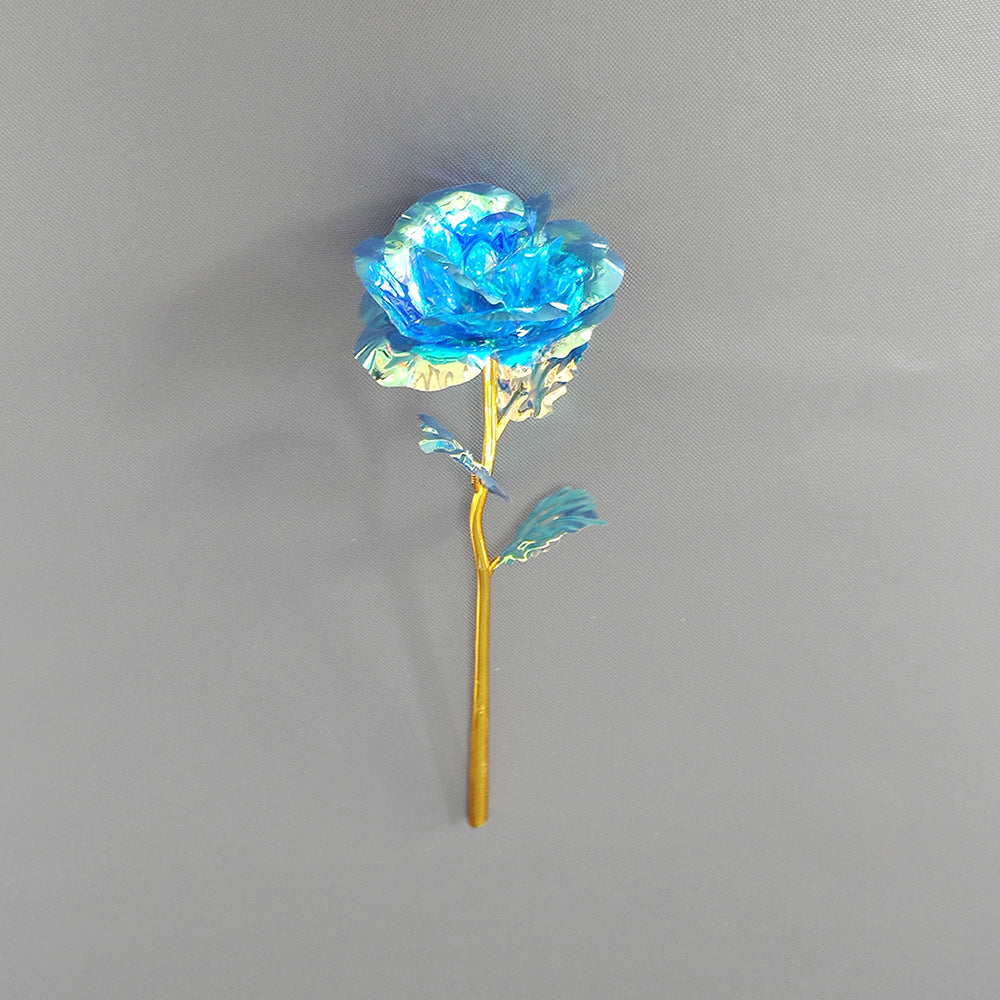 Wholesale of 10pcs Valentine's Day Glow Gold Foil Rose Gift Box